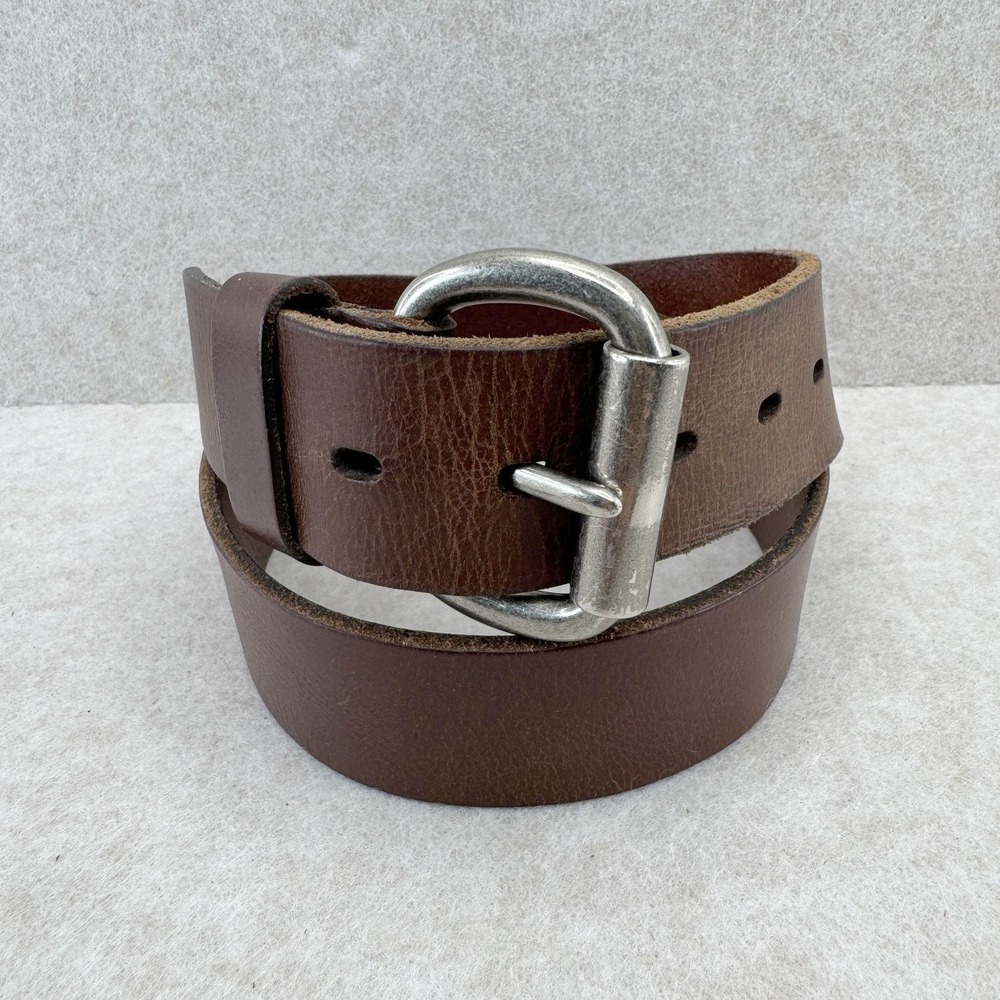 RedHead‎ Belt Mens Size 34 Brown Leather Work Buckle Distressed Worn Classic